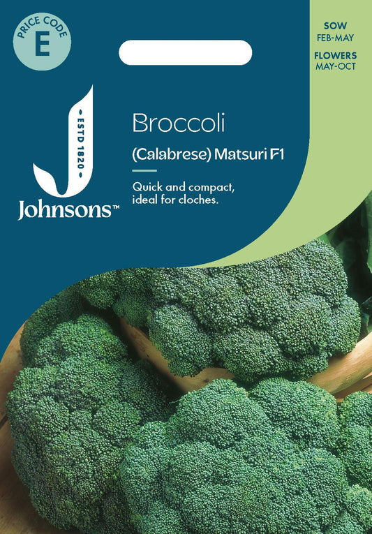 Johnsons - Broccoli (calabrese) Matsuri F1 - 50 Seeds