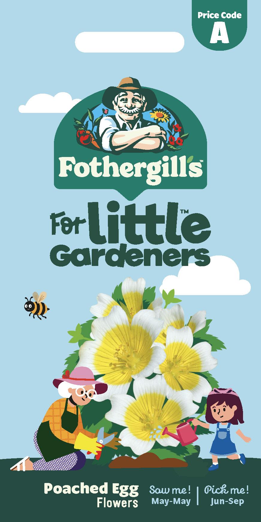 Fothergills Little Gardeners Poached Egg Flowers Seeds