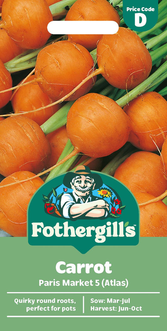 Fothergills Carrot Paris Market 5  Atlas Seeds