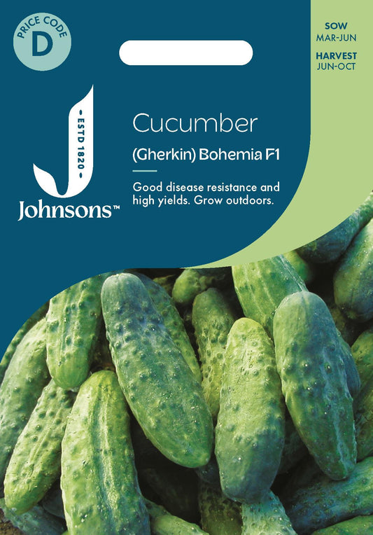 Johnsons - Cucumber (gherkin) Bohemia F1 - 20 Seeds