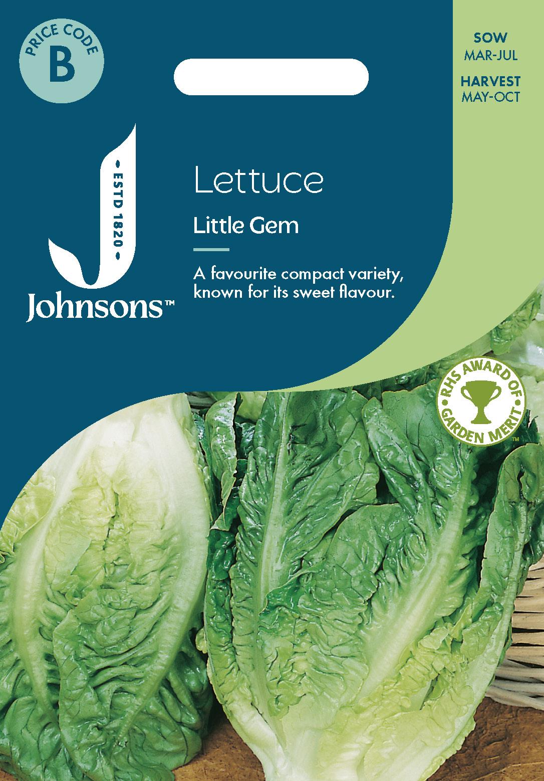 Johnsons - Lettuce Little Gem - 1000 Seeds
