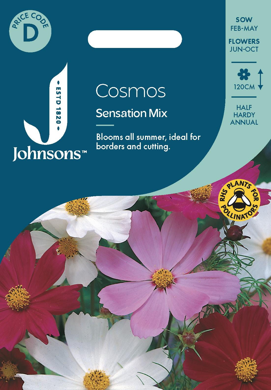 Johnsons - Cosmos Sensation Mix - 200 Seeds