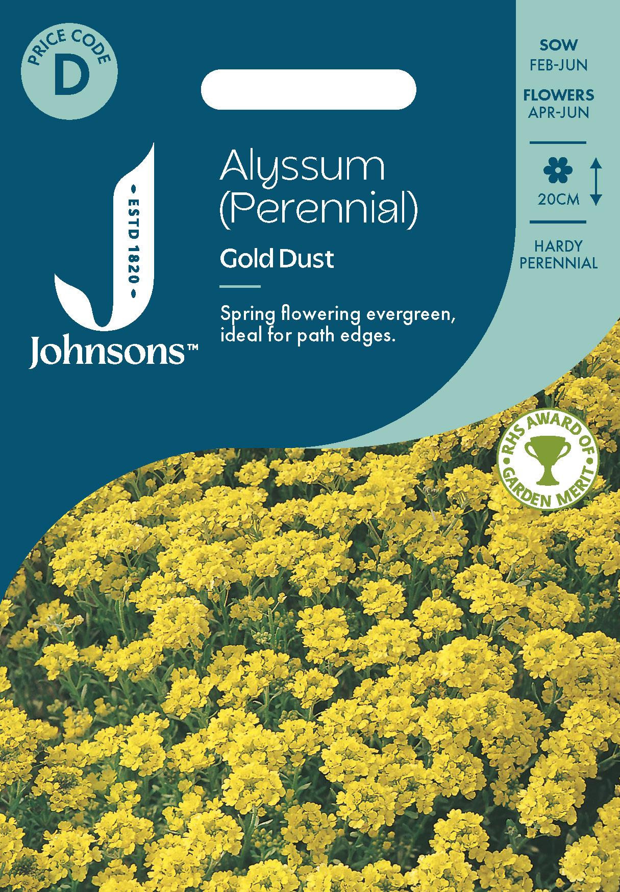 Johnsons - Alyssum (perennial) Gold Dust - 250 Seeds