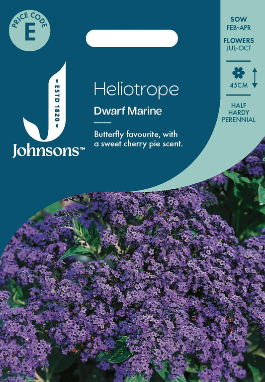 Johnsons - Heliotrope Dwarf Marine - 150 Seeds