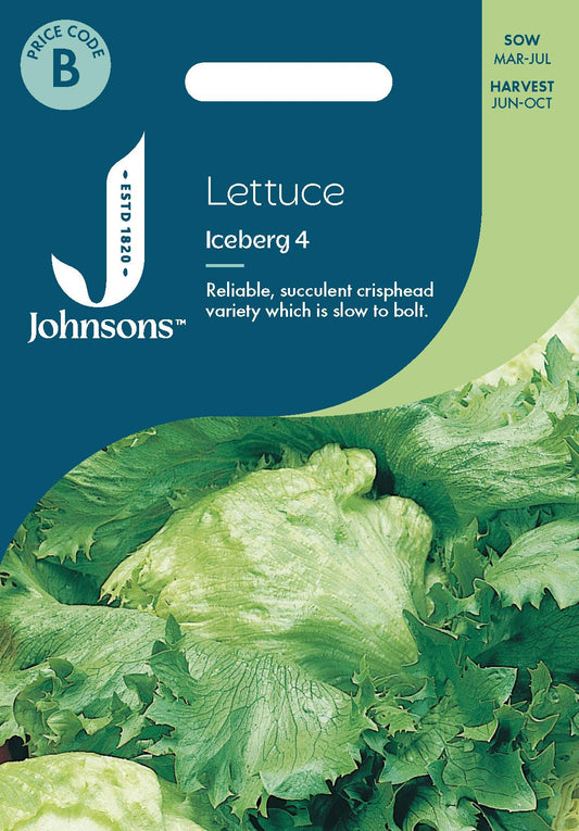 Johnsons - Lettuce Iceberg 4 - 1000 Seeds