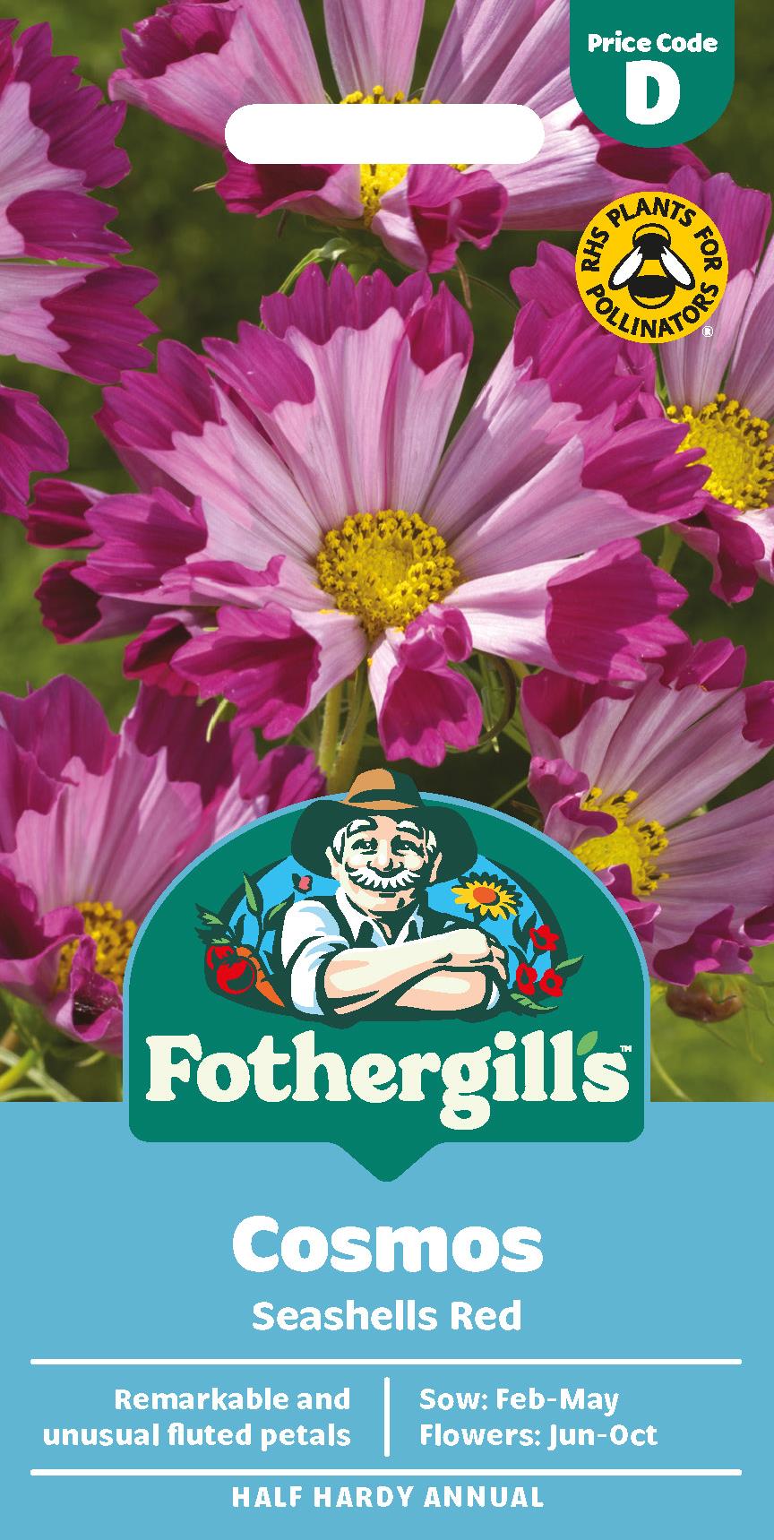 Fothergills Cosmos Seashells Red Seeds