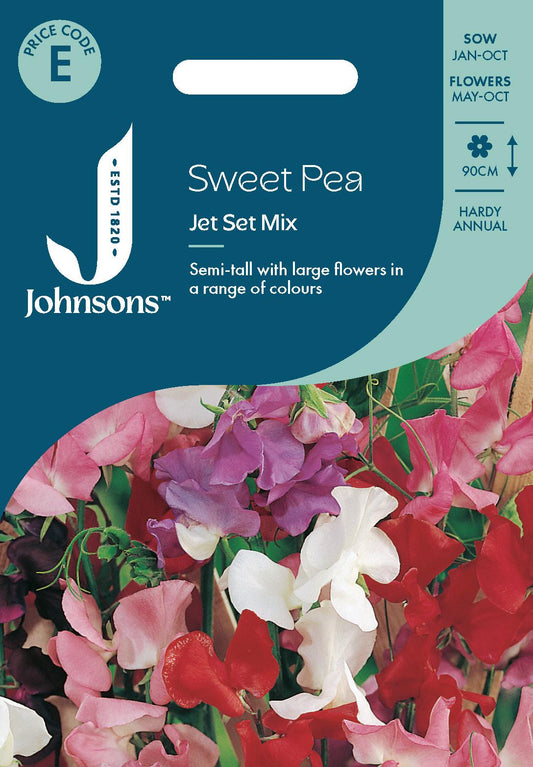 Johnsons - Sweet Pea Jet Set Mix - 25 Seeds