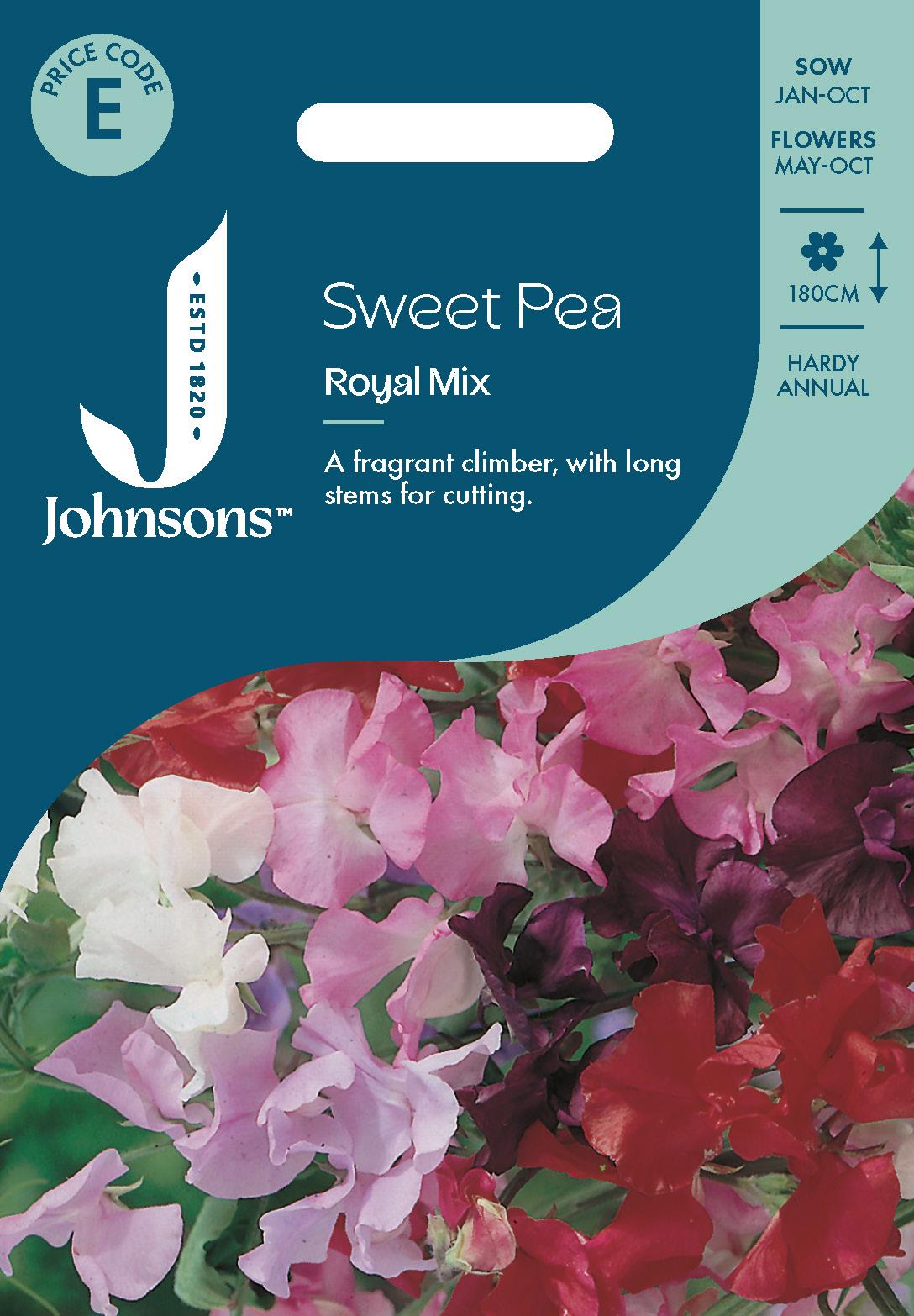 Johnsons - Sweet Pea Royal Mix - 25 Seeds