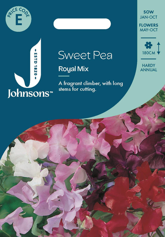 Johnsons - Sweet Pea Royal Mix - 25 Seeds