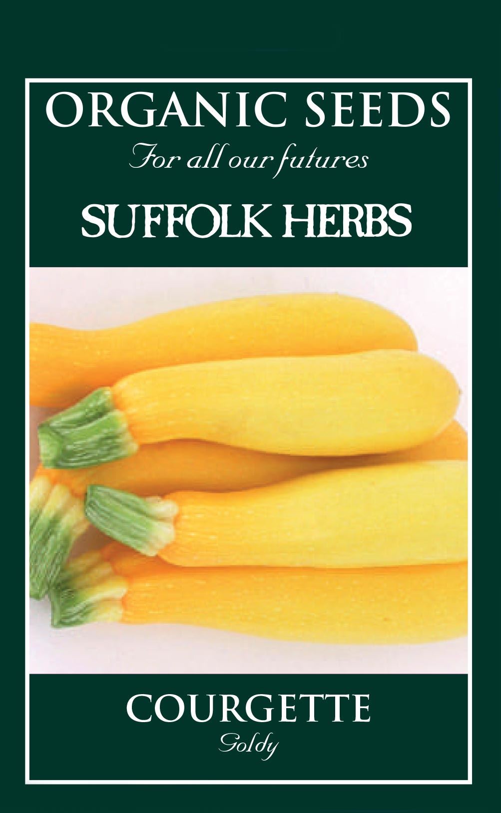 Suffolk Herbs - Organic - Courgette Goldy