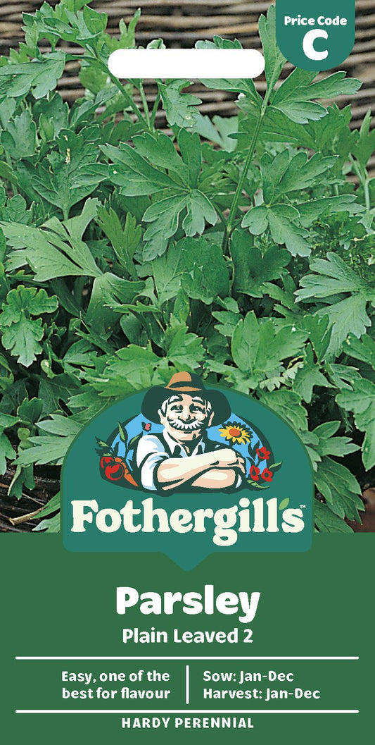 Fothergills Herb Parsley Plain Leaved 2 Seeds