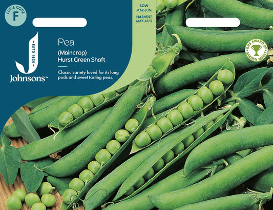 Johnsons - Pea (maincrop) Hurst Green Shaft - 400 Seeds