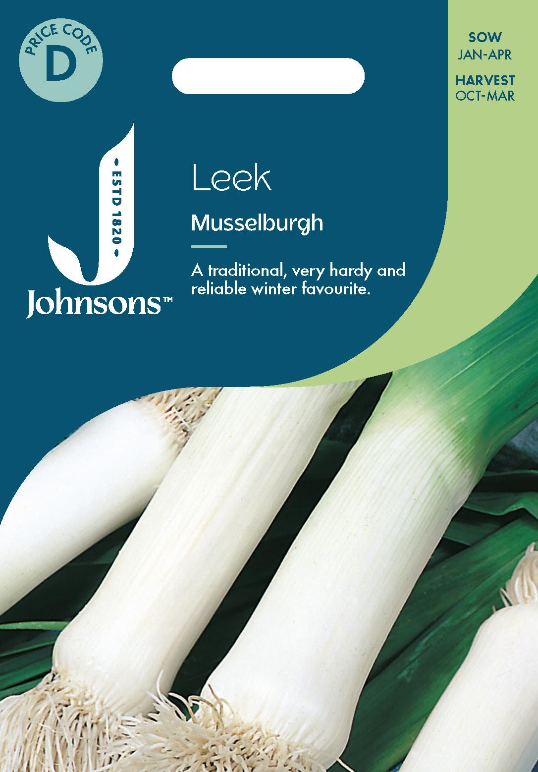 Johnsons - Leek Musselburgh - 400 Seeds
