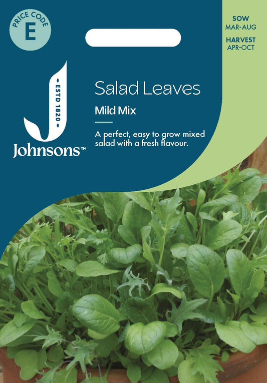 Johnsons - Salad Leaves Mild Mix - 500 Seeds