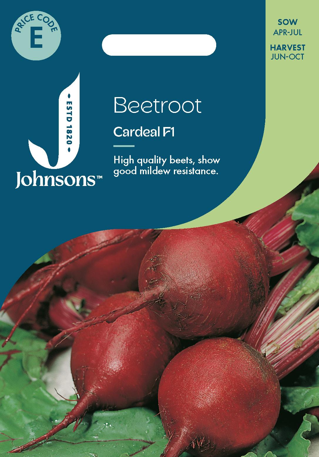 Johnsons - Beetroot Cardeal F1 - 100 Seeds