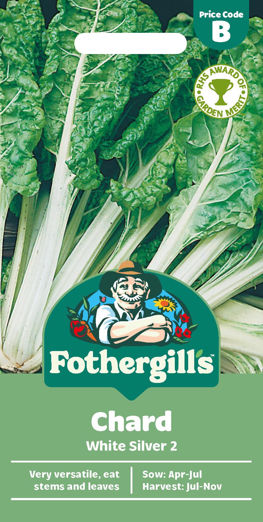 Fothergills Chard White Silver 2 Seeds