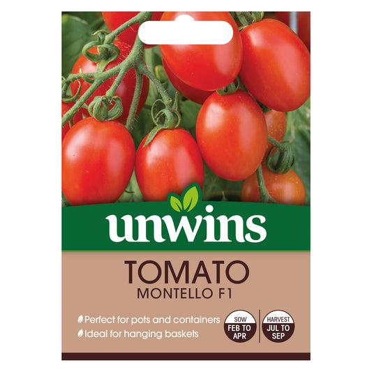Unwins Tomato Cherry Plum Montello F1 Hybrid Seeds