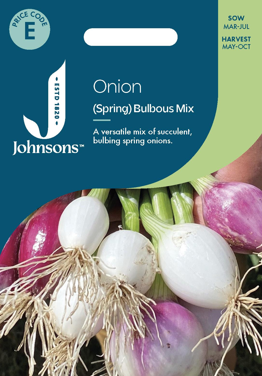 Johnsons - Onion (spring) Bulbous Mix - 250 Seeds