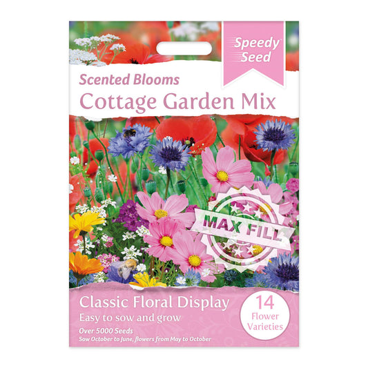Speedy Seeds Flowers Cottage Garden Mix  Scented Blooms