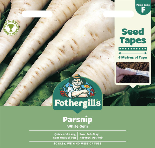 Fothergills Tape Parsnip White Gem Seeds