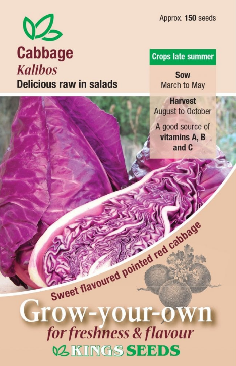 Kings Seeds Cabbage Kalibos 150 Seeds