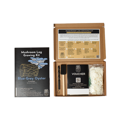 Mushroom Blue Oyster Mushroom Log Growing Kit Gift Pack