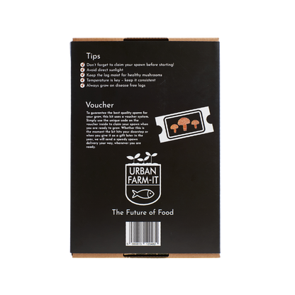 Mushroom - Shiitake Mushroom Log Growing Kit - Gift Pack
