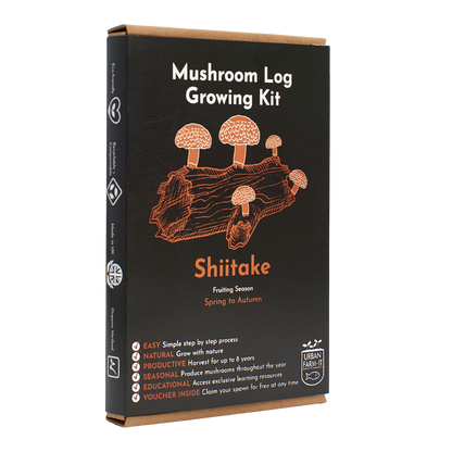 Mushroom - Shiitake Mushroom Log Growing Kit - Gift Pack