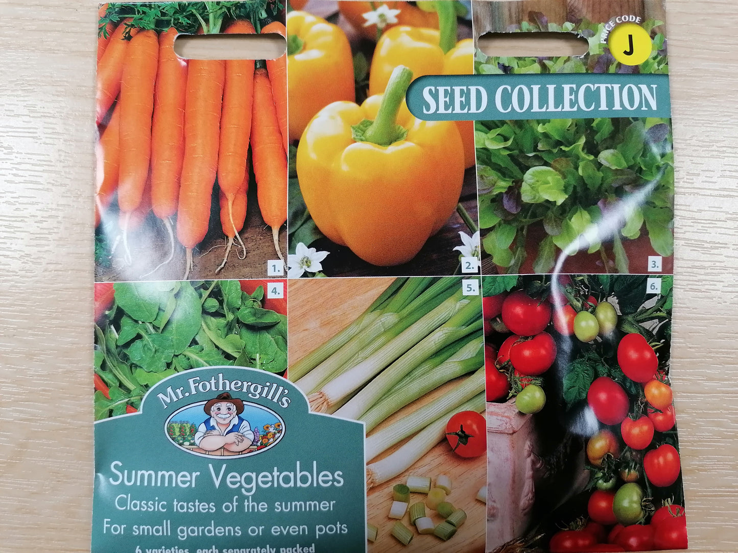 Mr Fothergills Summer Vegetable Collection 6 Varieties