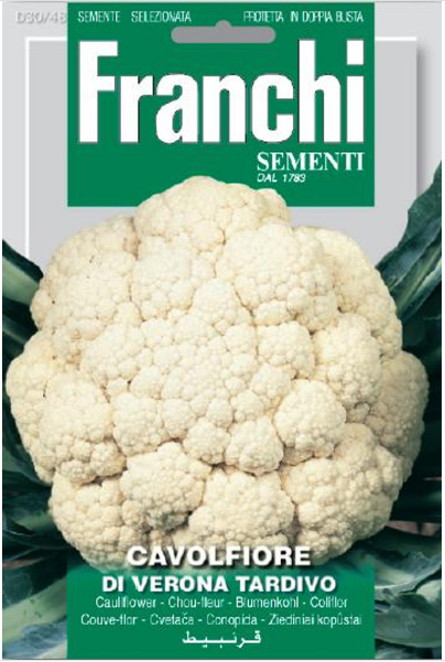 Franchi Seeds of Italy Cauliflower Di Verona Tardivo Seeds