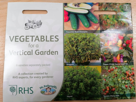 Mr Fothergills RHS Vegetables For A Vertical Garden Collection - Seeds
