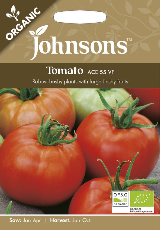 Johnsons Organic Tomato Ace 55 VF 10 Seeds