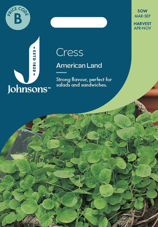 Johnsons - Cress American Land - 1000 Seeds