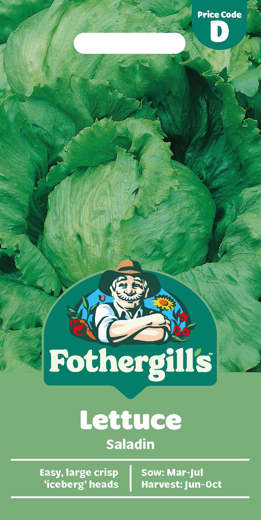 Fothergills Lettuce Saladin Seeds