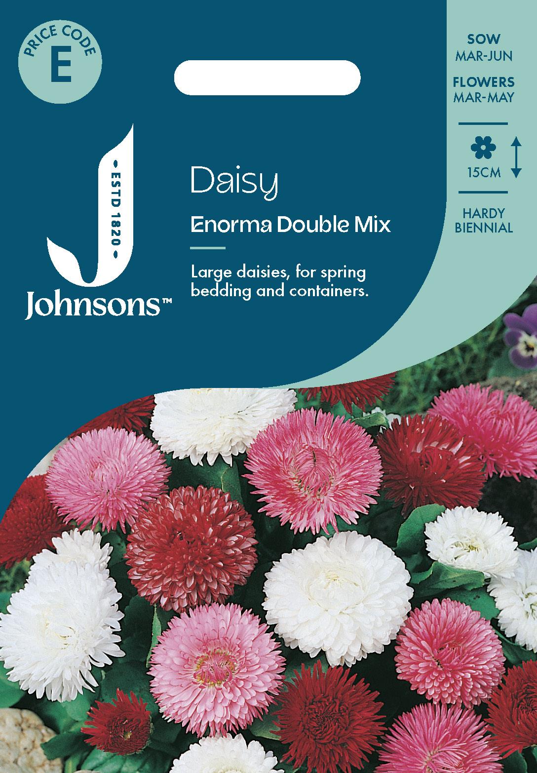 Johnsons - Daisy Enorma Double Mix - 250 Seeds