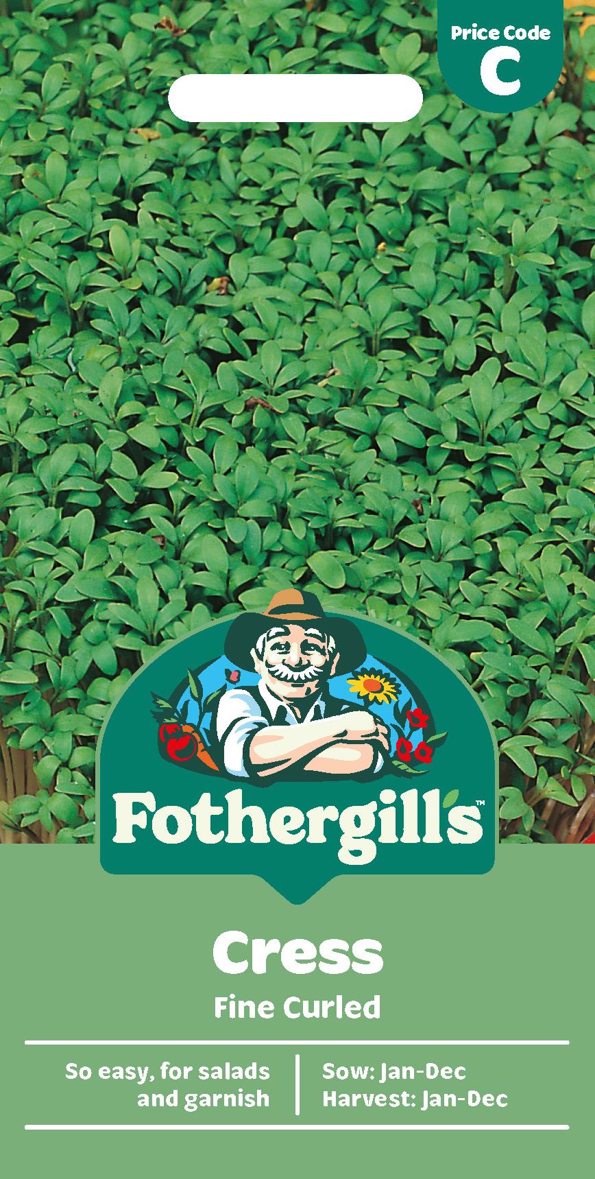 Fothergills Cress Fine Curled Seeds
