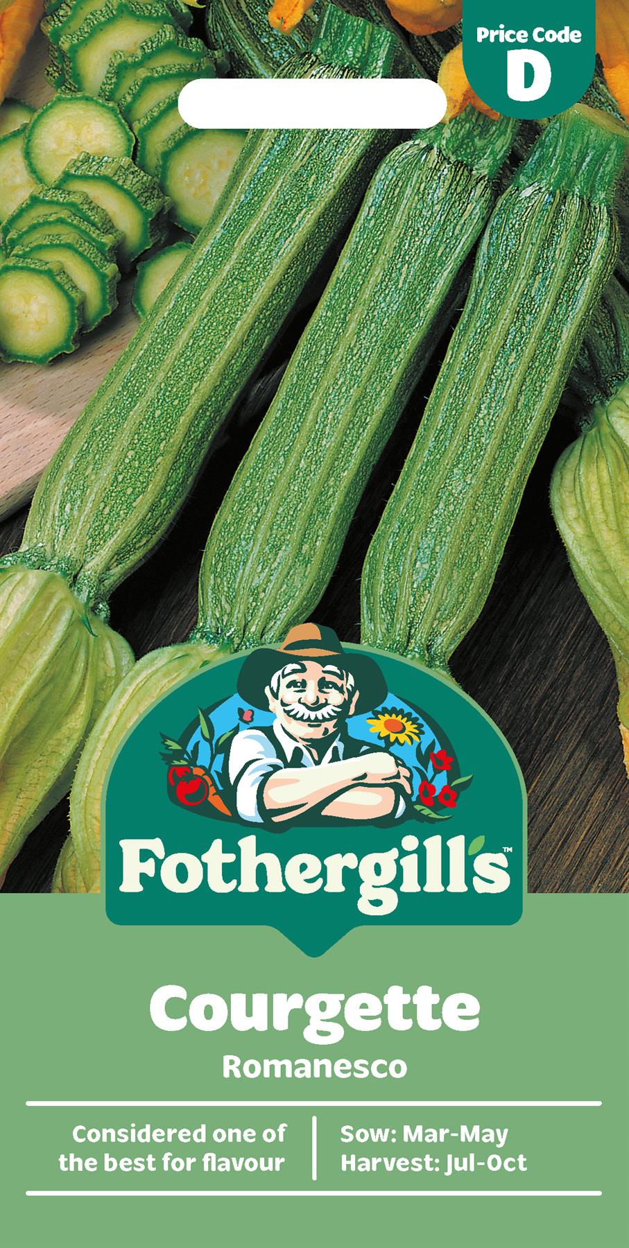 Fothergills Courgette Romanesco Seeds