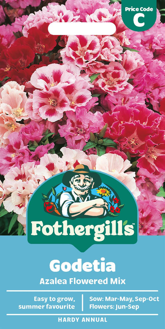 Fothergills Godetia Azalea Flowered Mix Seeds