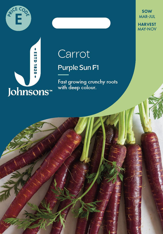 Johnsons - Carrot Purple Sun F1 - 350 Seeds