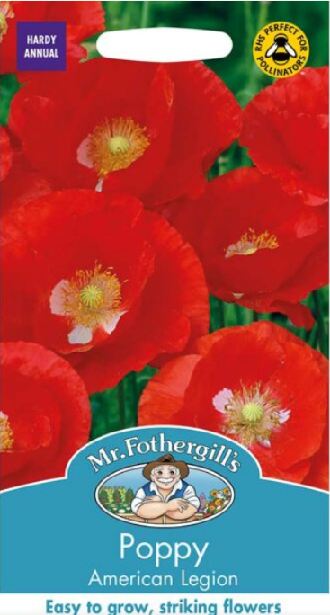 Mr Fothergills Edible Flower Poppy American Legion Seeds