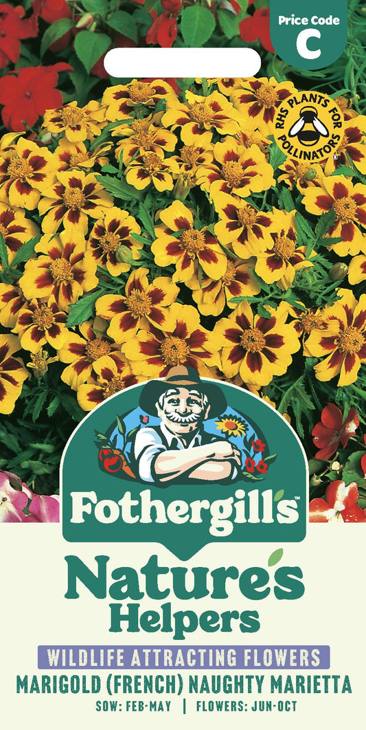 Fothergills Nature Haven - French Marigold Naughty Marietta Seeds