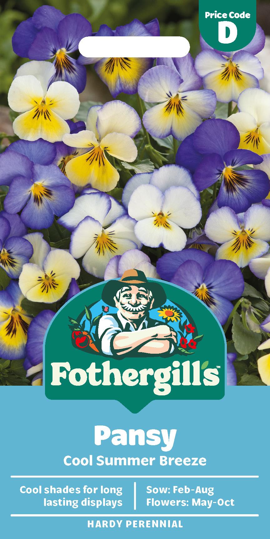 Fothergills Pansy Cool Summer Breeze Seeds