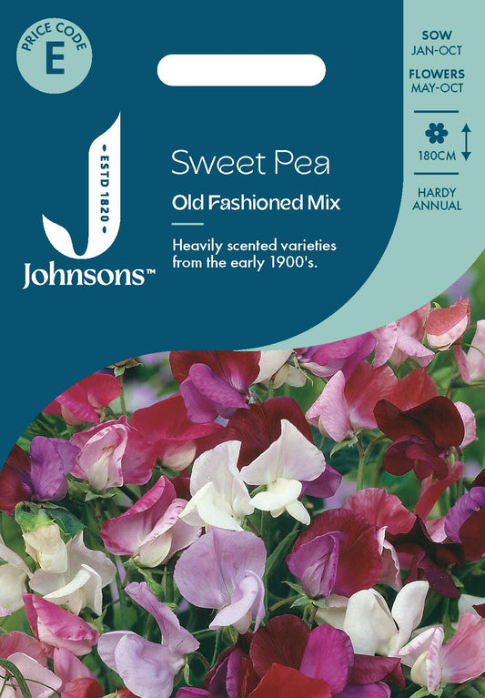 Johnsons - Sweet Pea Old Fashioned Mix - 25 Seeds