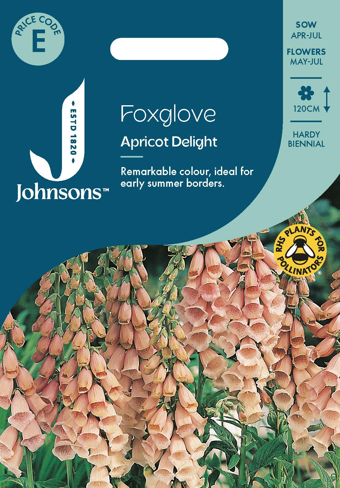 Johnsons - Foxglove Apricot Delight - 1000 Seeds