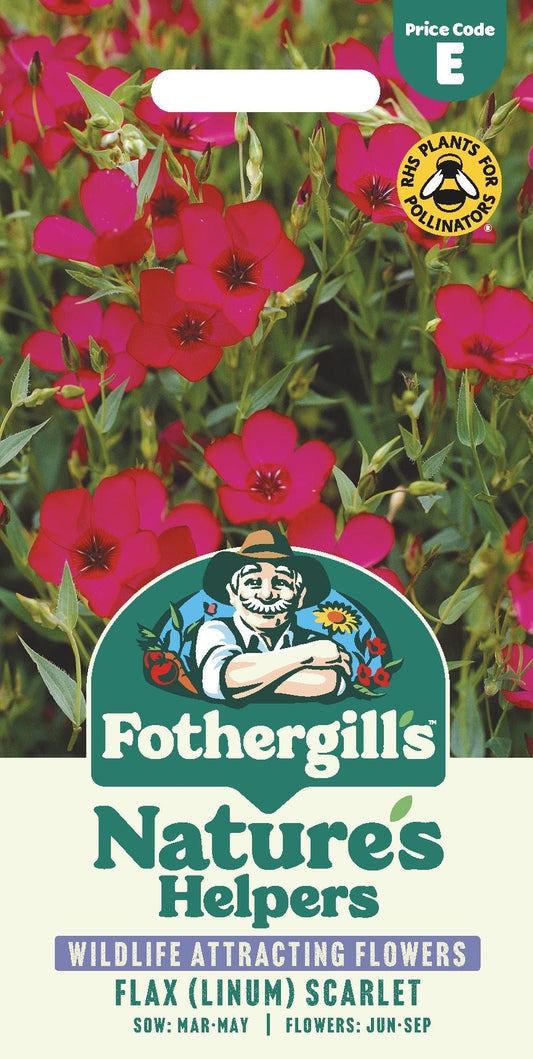 Fothergills Nature Haven - Flax (Linum) Scarlet Seeds