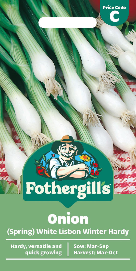 Fothergills  Spring Onion White Lisbon Winter Hardy Seeds