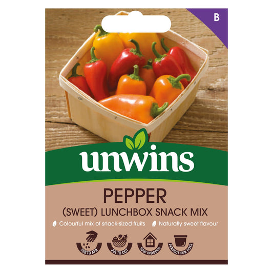 Unwins Vegetabke Sweet Pepper Lunchbox Snack Seed