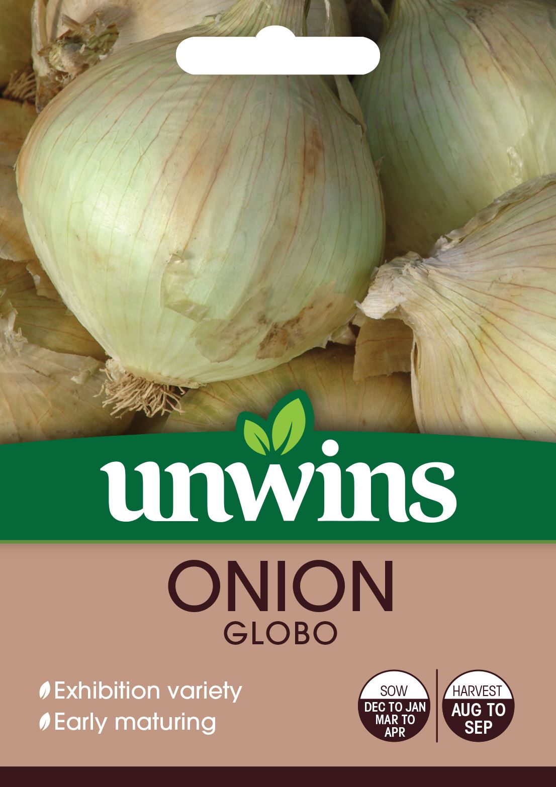 Unwins Onion Globo 100 Seeds
