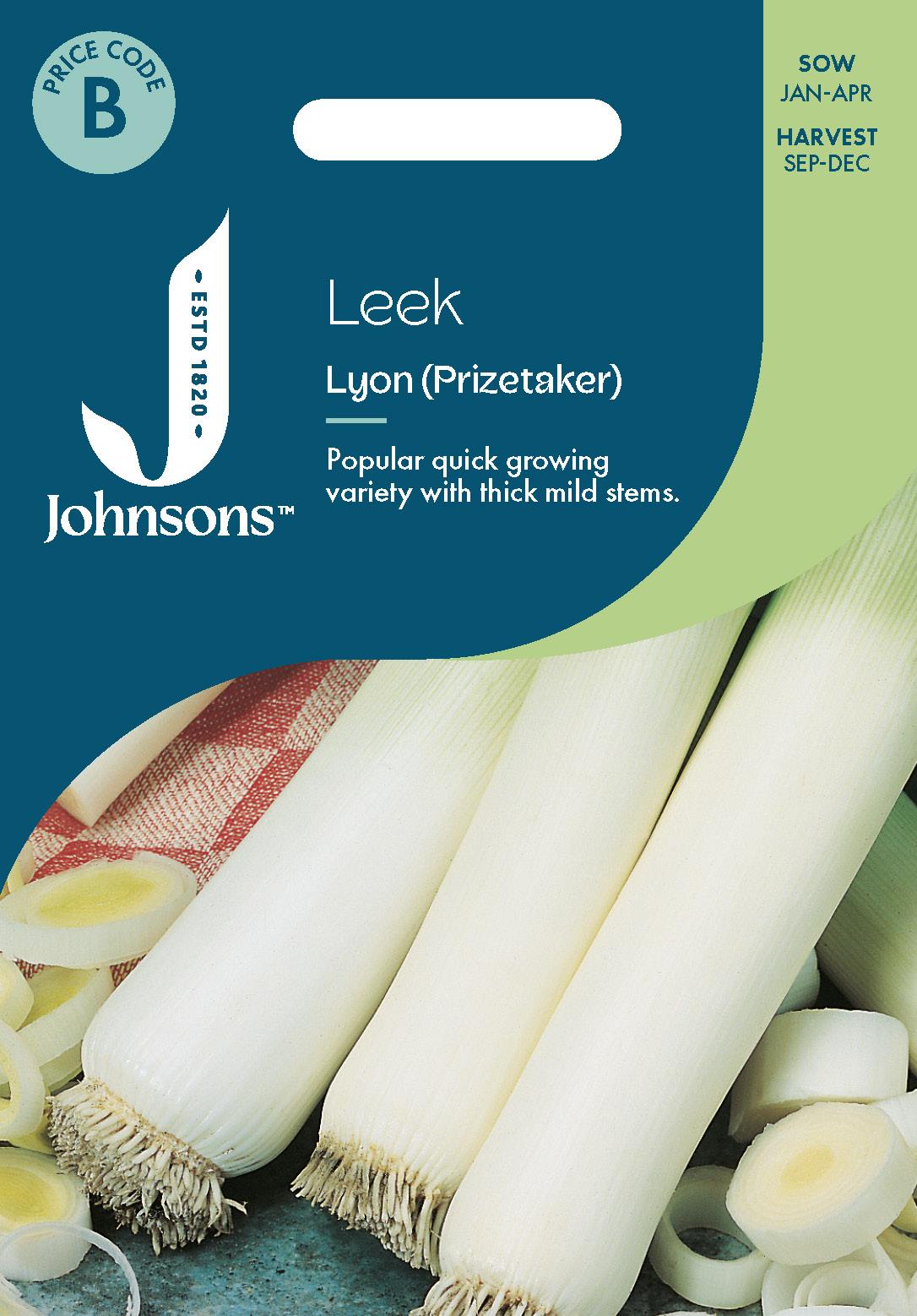 Johnsons - Leek Lyon (prizetaker) - 500 Seeds