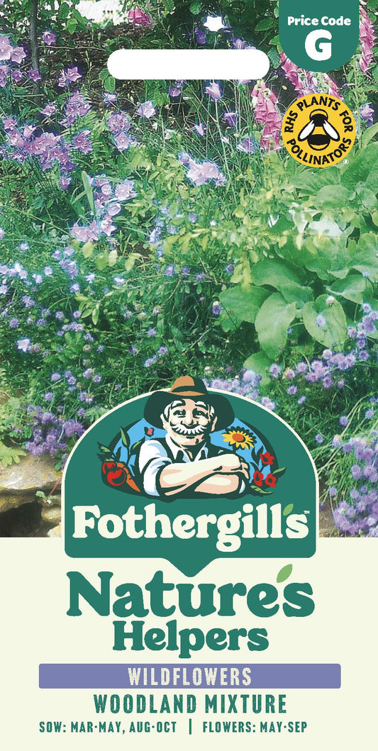Fothergills Wild flowers Nature Haven Woodland Mixture Seeds